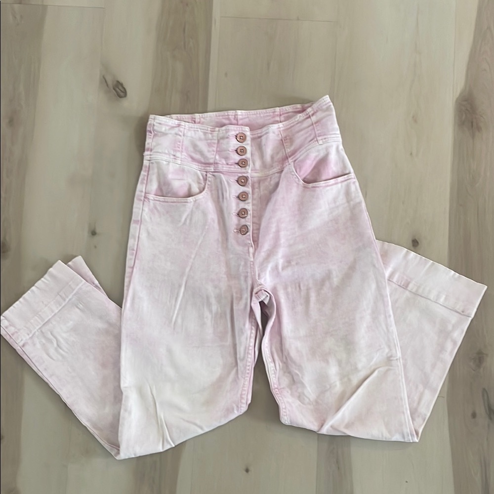 Ulla Johnson Blush Tie-Dye Denim